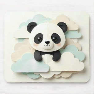 Tapis De Souris Bébé Panda Plié   Origami Mignon 
