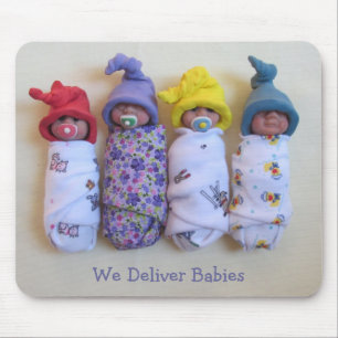 Tapis De Souris Bébés en argile : Sage-femme, médecins : Livrez