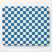 Beige + Bleu Chèque À damiers Motif en damier