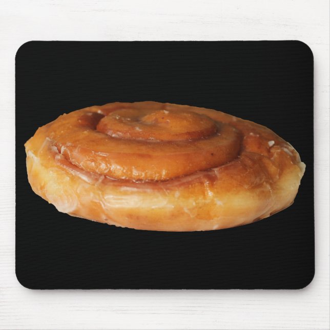 Tapis De Souris Beignet Mousepad de petit pain de cannelle (Devant)