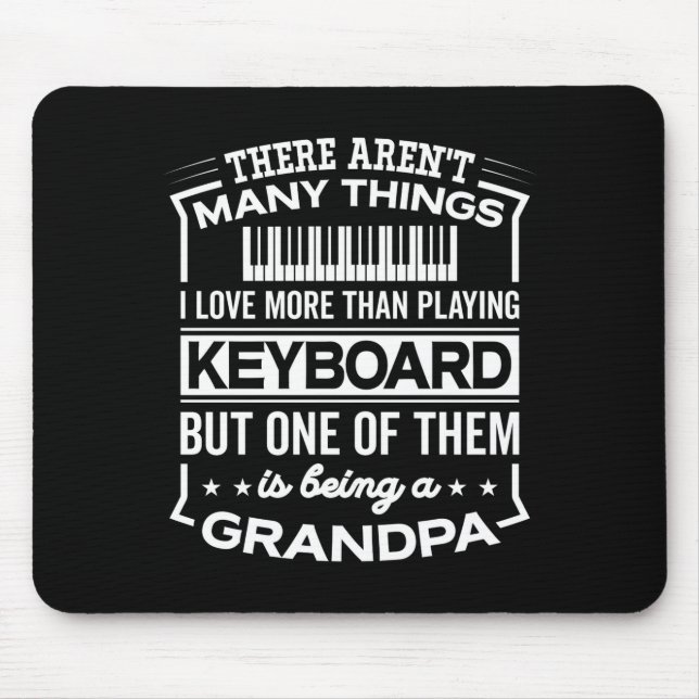 Tapis De Souris Being A Keyboard Grandpa Funny Old Man  (Devant)