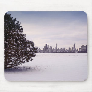 Tapis De Souris bel hiver Chicago - mousepads