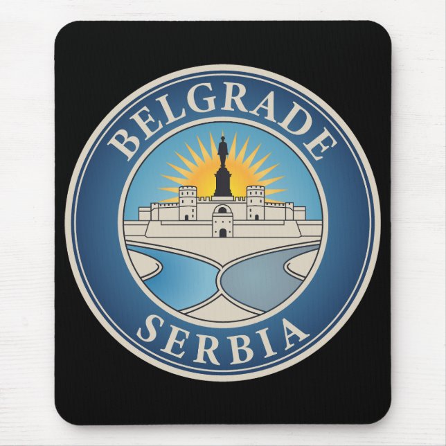 Tapis De Souris Belgrade Serbia Eastern Europe (Devant)
