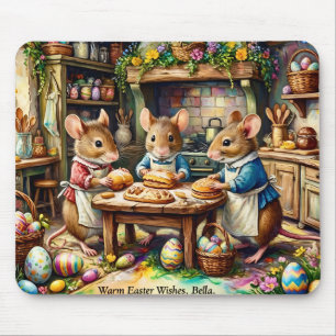 Tapis De Souris BELLA ~ LAPINS DE PÂQUES ~ Œufs de Pâques ~