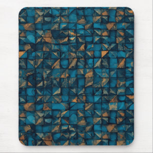 Tapis De Souris Belle apparence patchwork en sarcelle foncée