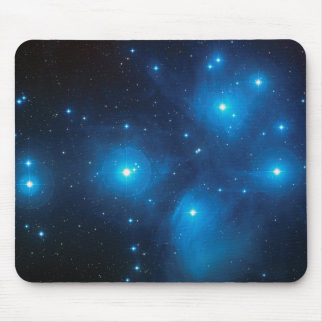 Tapis De Souris Belle Aqua Blue Constellation Pléiades Céleste (Devant)