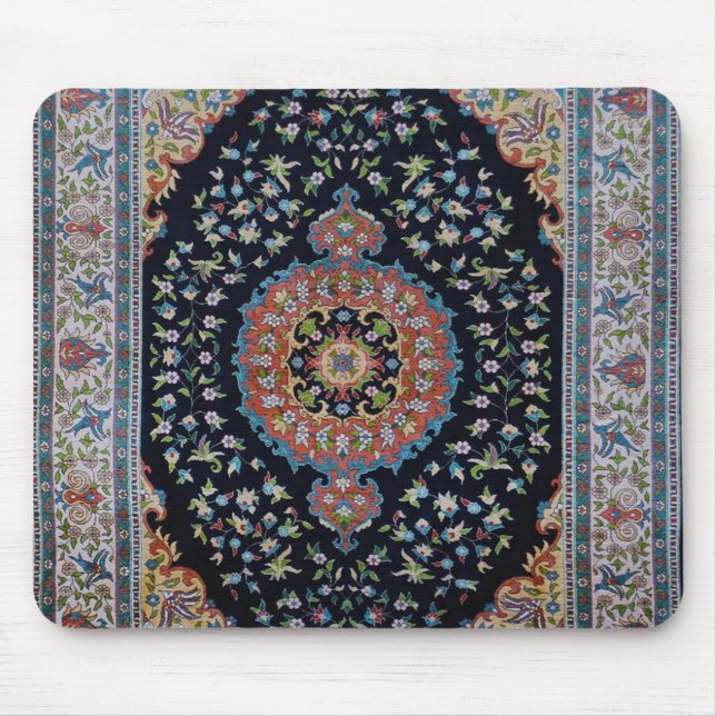 Tapis De Souris Belle Bleue Oriental Antique Kilim Rug (Devant)