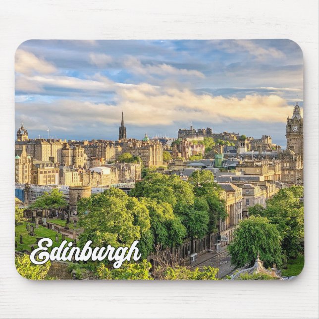 Tapis De Souris Belle Edinburgh Skyline, Écosse (Devant)