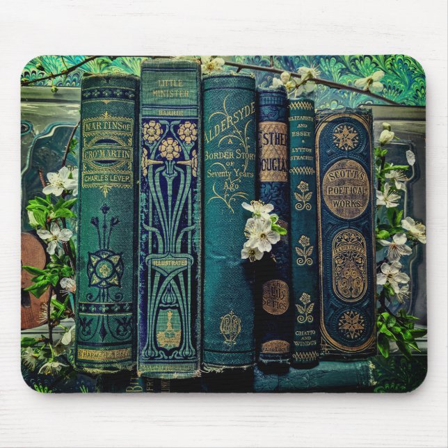 Tapis De Souris Belle épines de livre (Vert) (Devant)