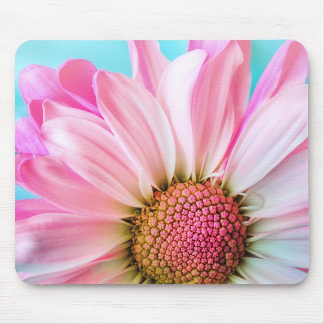 Tapis De Souris Belle Fleur rose Gros plan Photo (Devant)