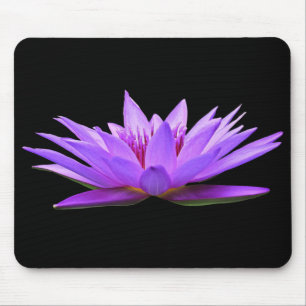 Tapis De Souris Belle Lys d'eau flottante violet