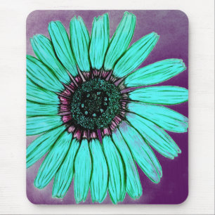 Tapis De Souris Belle main Fleur Sketched