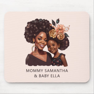 Tapis De Souris Belle maman et fille noire (10)
