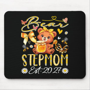 Tapis De Souris Belle-mère Est 2027 Nœud Papillon Floral Fête Des