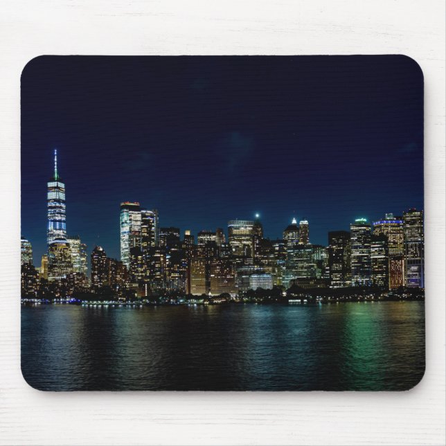 Tapis De Souris Belle New York Skyline à la nuit (Devant)