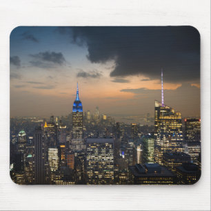 Tapis De Souris Belle New York Soirée Skyline