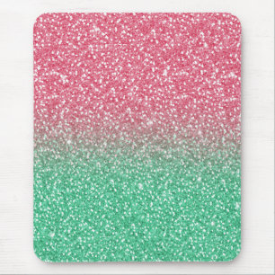 Tapis De Souris Belle parties scintillant blanche rose en vogue