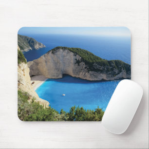 Tapis De Souris Belle plage de Navagio, Grèce
