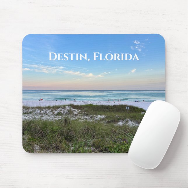 Tapis De Souris Belle Sunset Beach Photographie Ville Personnalisé (Avec souris)
