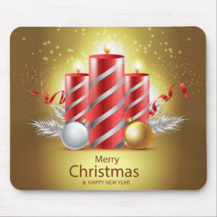 Tapis De Souris Belles bougies de Noël