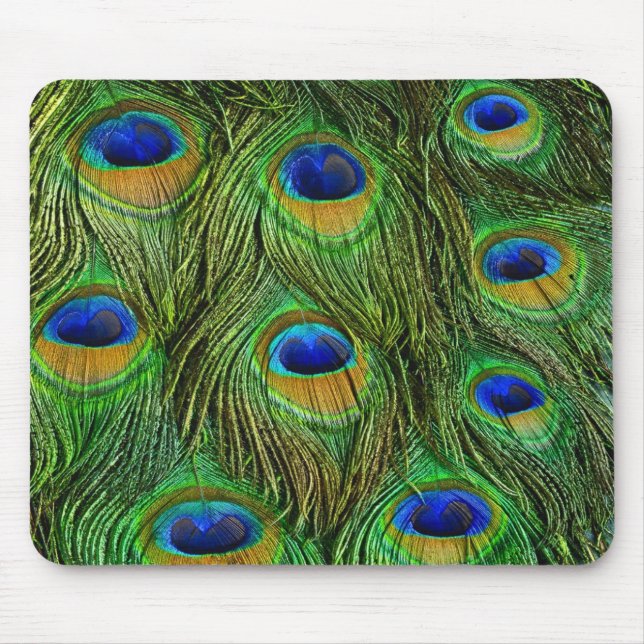 Tapis De Souris Belles plumes de paon (Devant)