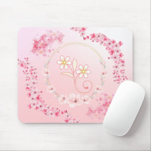 Tapis De Souris Bénédiction printanière - Illustration florale ros