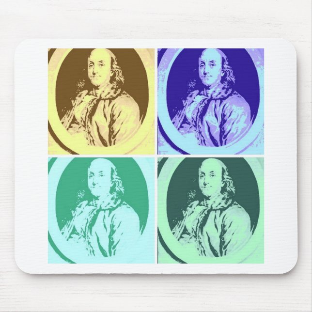 Tapis De Souris Benjamin Franklin (Devant)