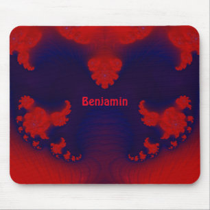 Tapis De Souris BENJAMIN ~ Rouge et Bleu