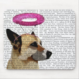 Tapis De Souris Berger allemand avec le halo rose