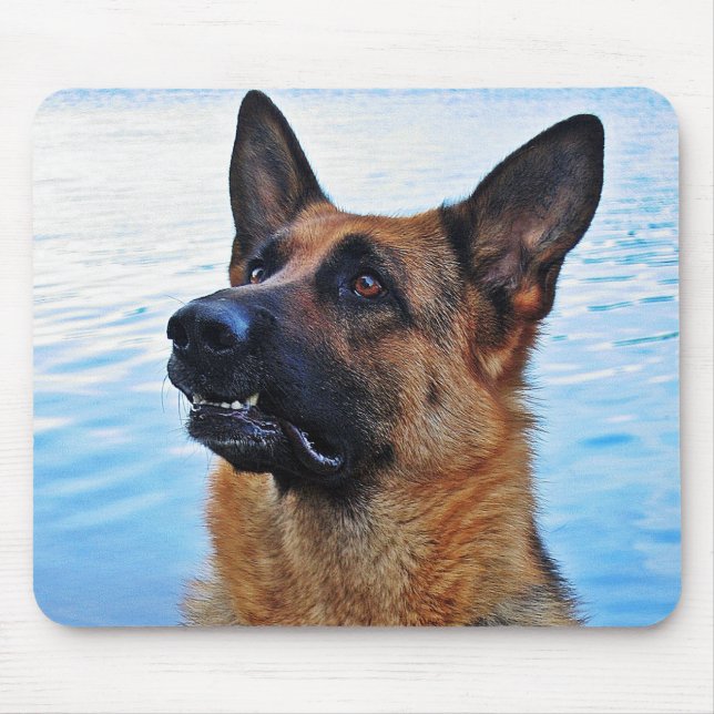 Tapis De Souris Berger allemand - mouspad de chien (Devant)