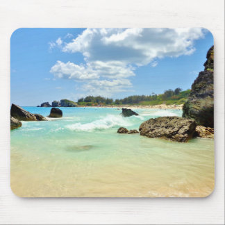 Tapis De Souris Bermudes plage, art photographique côtier, mer,