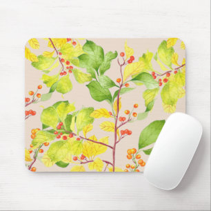 Tapis De Souris Berries d'automne sur un carnet de souris