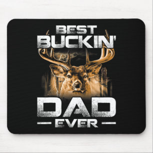 Tapis De Souris Best Buckin' Papa Jamais Chemise Deer Chasse Bucki