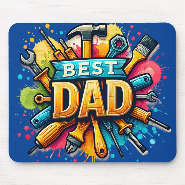 Tapis De Souris Best Handyman Papa (Devant)