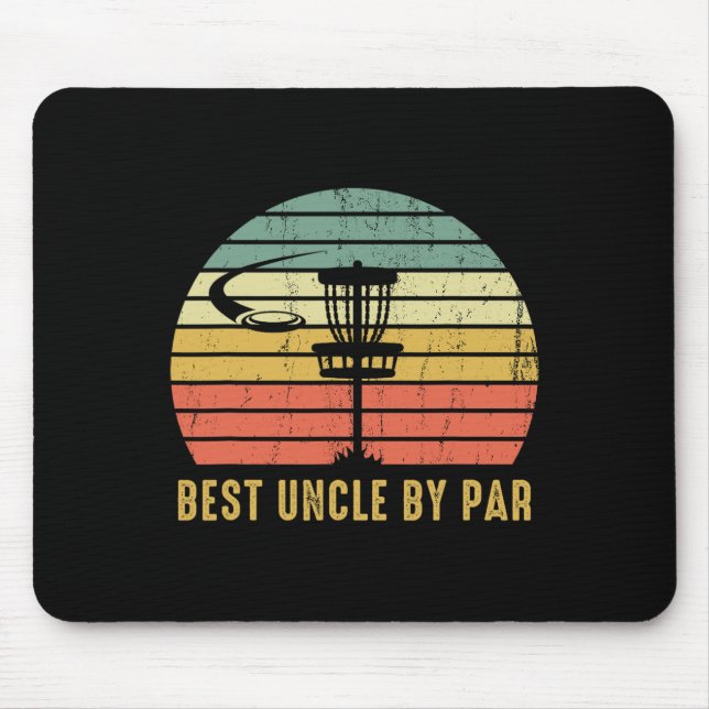 Tapis De Souris Best Uncle By Par Par Funny Disque Golf Cadeau Pou (Devant)