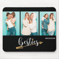 Besties Best Friends Trois Photo Nom Personnalisé