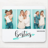 Besties Best Friends Trois Photo Nom Personnalisé