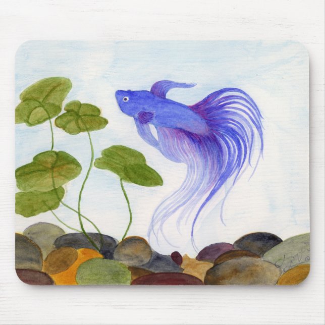 Tapis De Souris Bêta bleu (Devant)