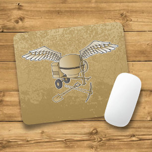 Tapis De Souris Bétonnière beige