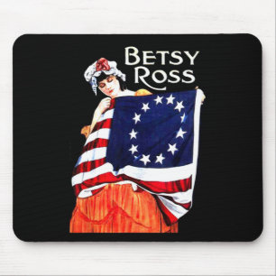 Tapis De Souris Betsy Ross American Flag 1776 Art 4 juillet Cadeau