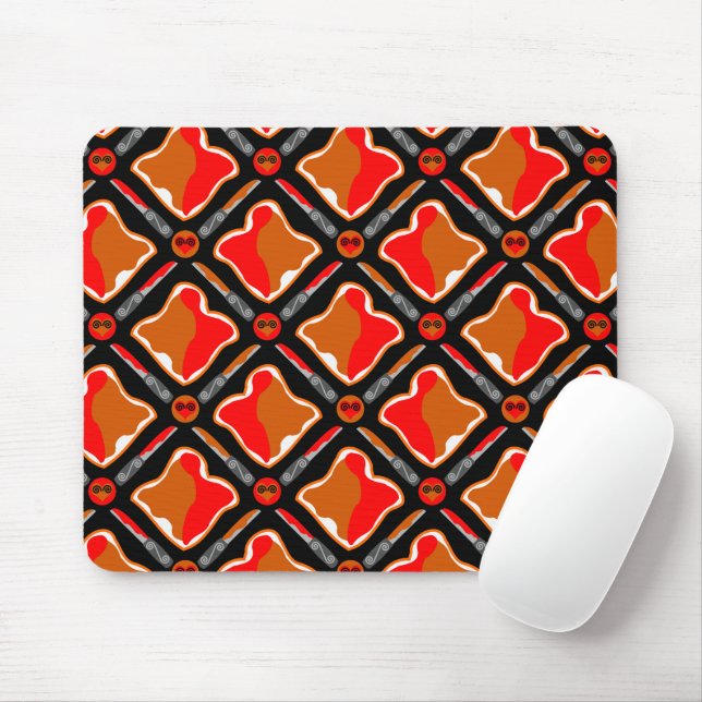 Tapis De Souris Beurre d'arachide et confiture de fraise en mousse (Avec souris)