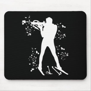 Tapis De Souris Biathlète Ski nordique Biathlon 1