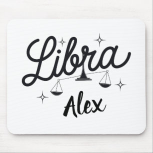 Tapis De Souris Bibliothèque personnalisée Zodiac Sign Art