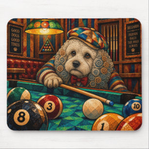Tapis De Souris Bichon Frise, Mosaïque Géométrique