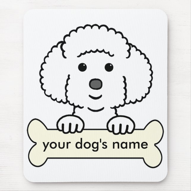 Tapis De Souris Bichon personnalisé Frise (Devant)
