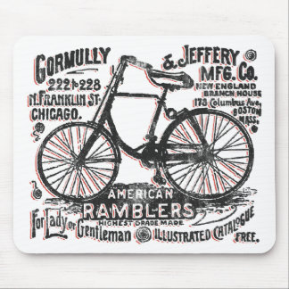 Tapis De Souris Bicyclette américaine de randonneur