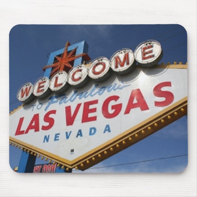 Tapis De Souris Bienvenue À Las Vegas (Devant)