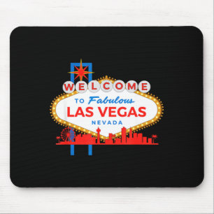 Tapis De Souris Bienvenue au panneau iconique de Las Vegas Nevada 