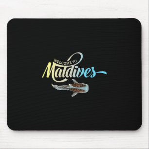Tapis De Souris Bienvenue aux Maldives Requin Baleine Souvenir de