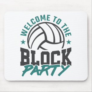 Tapis De Souris Bienvenue dans le bloc médian de volley-ball du B